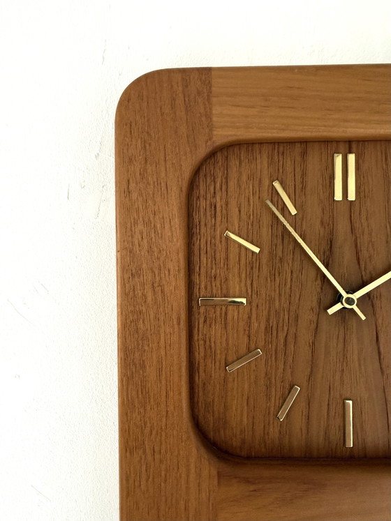 Image 1 of Vintage teak wall clock, DANclock ‘70