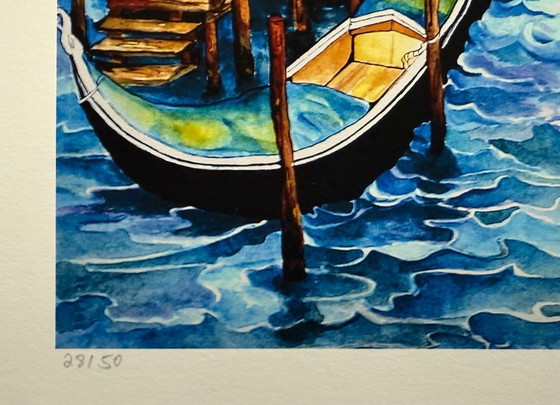 Image 1 of Linnea Pergola: "Cuatro caballos de San Marcos". Giclée, firmada a mano. Edición 28/50, 2019.