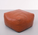 Pouf vintage De Sede en cuir cognac 1970