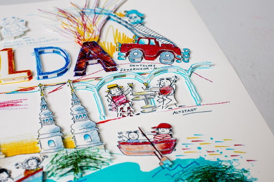 Image 1 of Schlote, Wilhelm - Fulda - costruzione 3D - firmato a mano