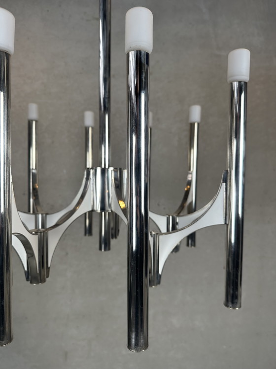 Image 1 of XL Vintage design ‘Orbit’ chandelier - Sciolari