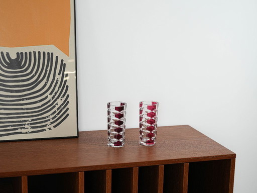 Glass vase, Windsor, French design, 1970s, production: Luminarc, designer: J.G. Durand