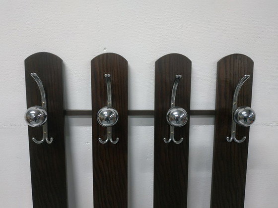 Image 1 of 1960s-70s Scandinavian (style) wall coat rack hall furniture