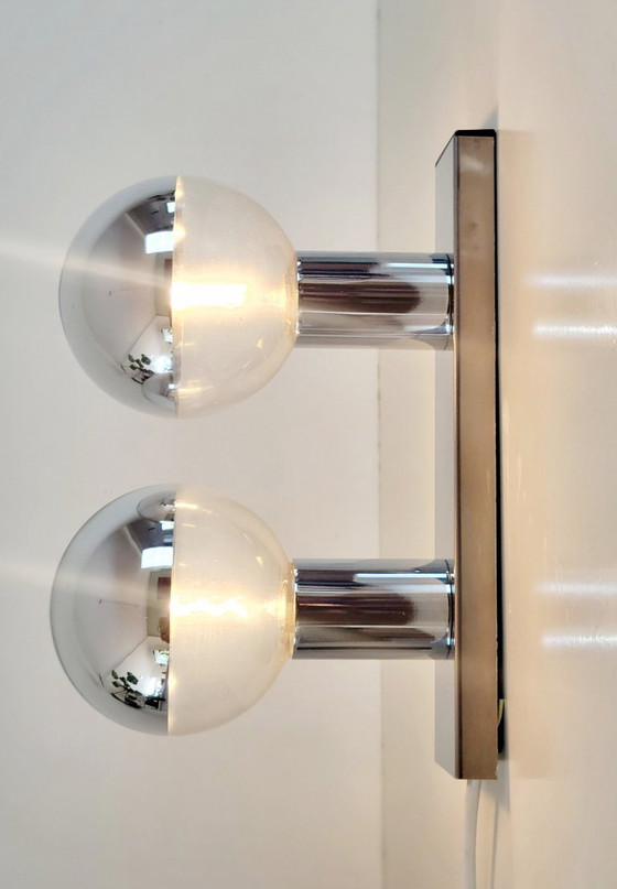 Image 1 of Space Age wall lamps by Motoko Ishii for Staff Leuchten