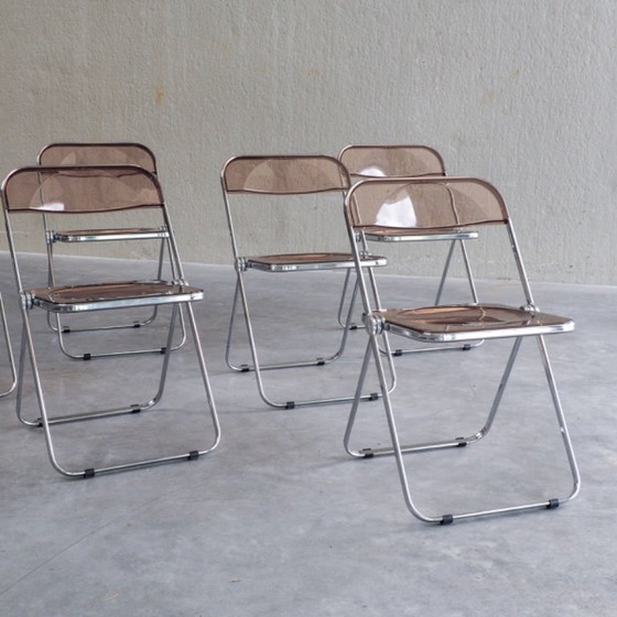 Image 1 of 6 x Plia Klappstühle von Giancarlo Piretti für Anonima Castelli