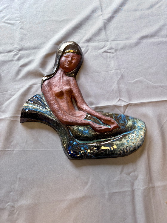 Image 1 of Sculture murali in ceramica di Perignem – set sirena – Belgio, anni '60