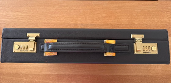 Porte-documents DELVAUX en cuir marron foncé – Autres sacs, Calfskin (photo 5 of 8)