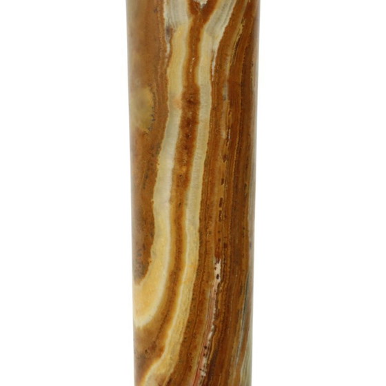 Image 1 of Classic Onyx and Brass Table Lamp