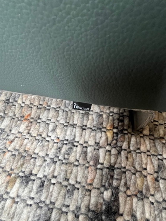 Image 1 of Sofá de cuero verde Leolux