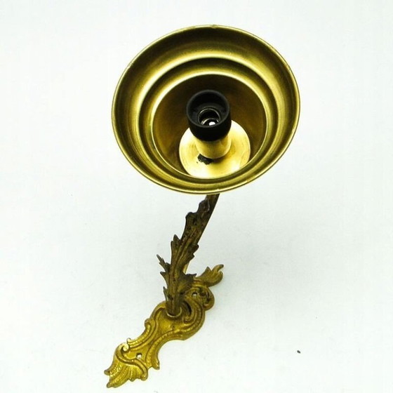 Wandlampe im Jugendstil aus dem frühen 20. Jahrhundert, Schweden – Wandleuchten, Brass (photo 4 of 13)