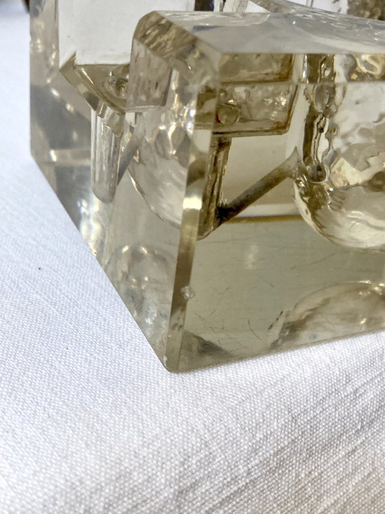 Desk Inkwell with Beveled Cut Glass Reservoir and Brass, circa 1900 – Decorative Objects (photo 15 of 18)