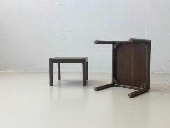 Table d'appoint en bois foncé, style années 60/70 – Tables d'appoint, Wood (photo 8 of 12)