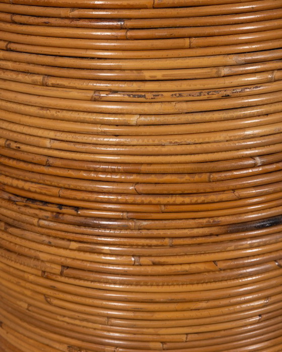 Vintage 1960s Italian Design Bamboo Storage Basket – Decorative Objects (photo 4 of 9)