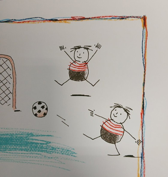 Image 1 of Schlote, Wilhelm - Fútbol, 2016 - Giclee - firmado a mano