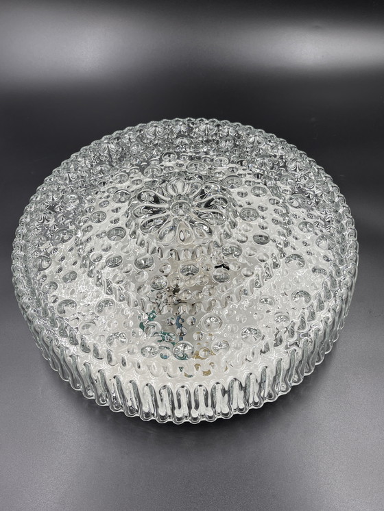 Image 1 of Lampada da soffitto in vetro Helena Tynell per Limburg