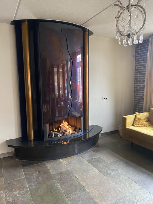 Wall fireplace Bloch Design