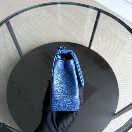 Image 1 of Mini borsa Chanel Classic Flap Seasonal Square - Caviar Quilted All Blue Series 29