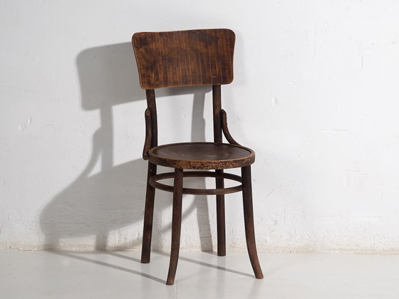 Sedie da pranzo antiche in legno curvato (c.1920). Set di 4 pezzi #6 (photo 21 of 27)