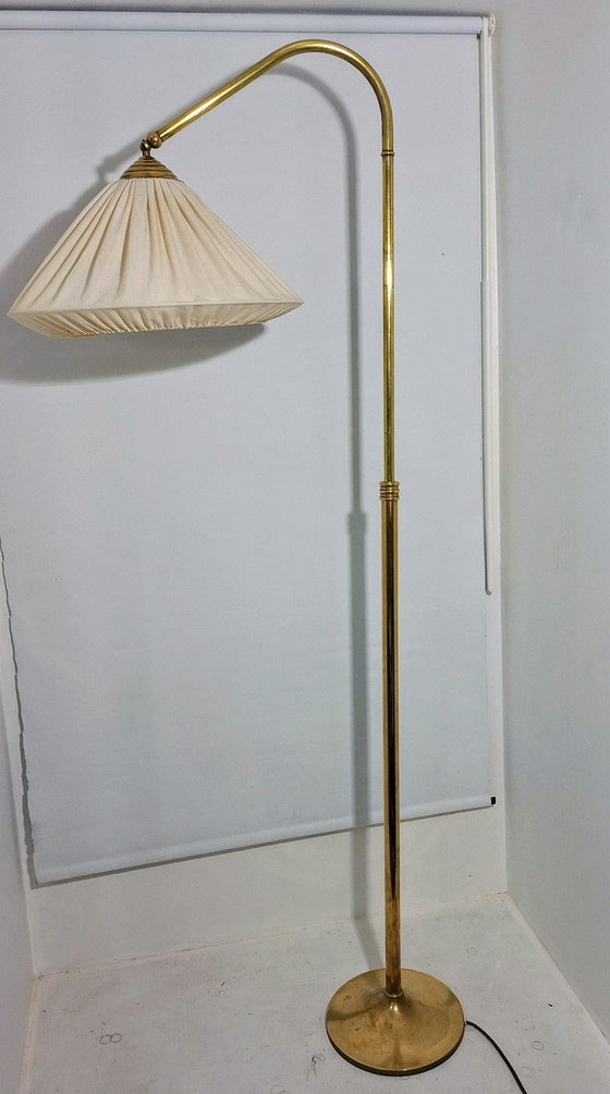 Image 1 of Lampada da terra in ottone stile anni '30