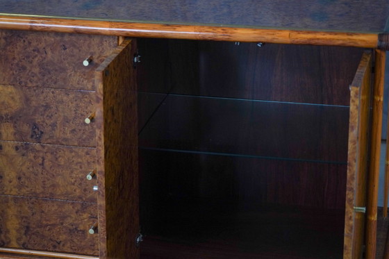 Image 1 of Buffet italien vintage en loupe d'orme, par Alberto Smania pour Studio Smania Interni, Italie, années 1960