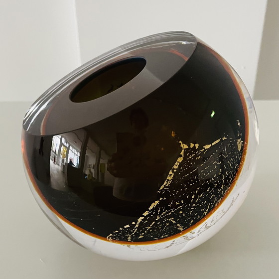 Image 1 of Objet en verre unique « MOCCA » de George Broft