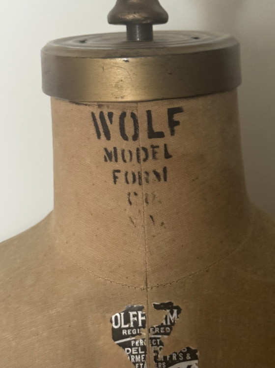 OrigineleVintage Wolf Model Form Paspop (Model 1955) – Wolf Model Form Co., Decoratie, Cast Iron, Metal (photo 5 of 10)