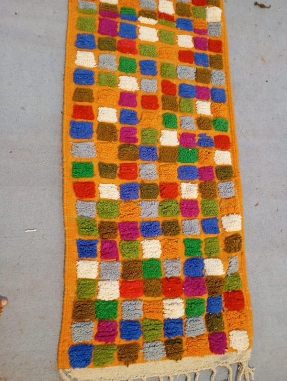 Image 1 of Tapis berbères multicolores en laine 300cmx100cm