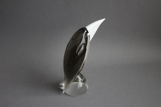 Image 1 of Scultura in vetro di Murano "Holzheber" (Biscottiere), vetreria Gral, Germania, di Livio Seguso