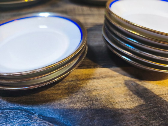 2 Cups And Saucers Richard Ginori Blue Palermo Edition – Crockery, Porcelain (photo 3 of 7)