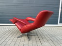 Recent Jori Symphony relax chair, Red Celia leather, Size Medium, in top condition!
