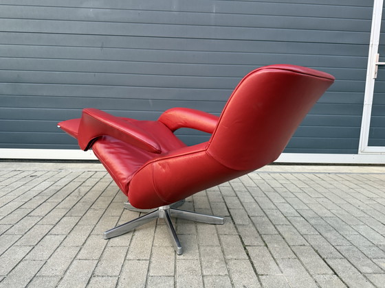 Image 1 of Poltrona relax Jori Symphony, recente, in pelle Celia rossa, taglia media, in ottime condizioni!