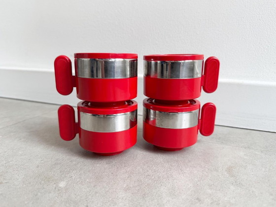 4x Vintage Morinox Espresso Cups From the 70s – Crockery, Metal, Plastic (photo 6 of 9)