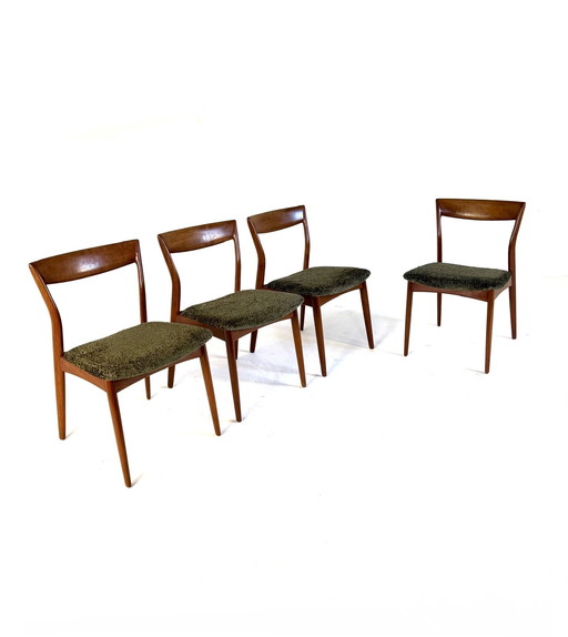 4x restored dining room chair, Viborg Stolefabrik '60