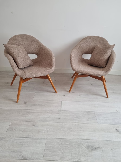 2 × Miroslav Navratil Bucket Chairs