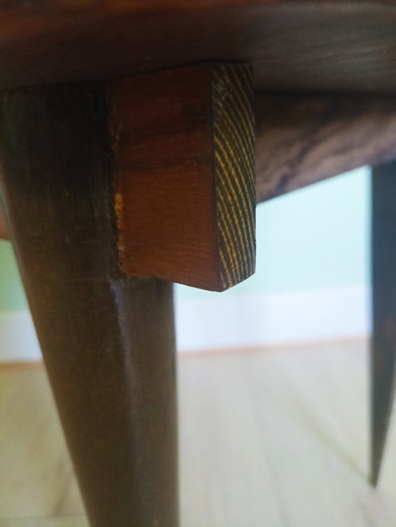 Image 1 of Frans, zeer zeldzaam, Mid -Century bijzetkastje (1947)- Uitstekende originele vintage staat.