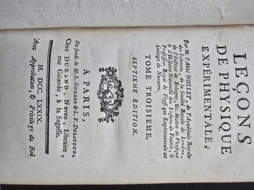Esclusiva collezione di libri scientifici del XVIII secolo (1779) con ex libris reali – koffietafelboeken, Leather, Paper