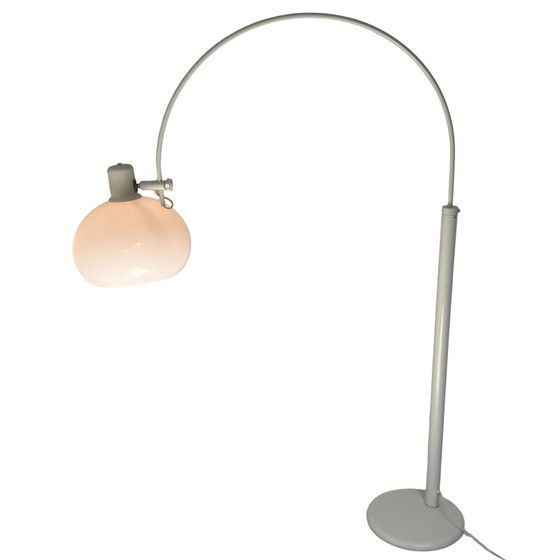 Dijkstra - Rare Model - Space Age Design / MCM Floor Lamp With Acrylic Shade - White – Dijkstra Lampen (photo 3 of 9)