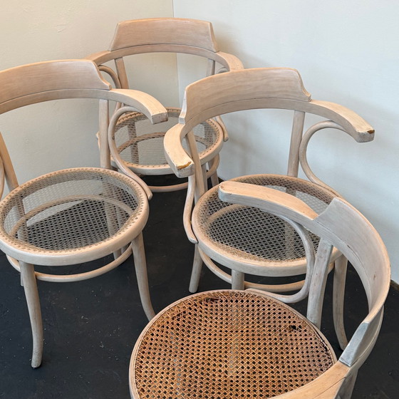 Image 1 of 4 chaires, 2x Thonet Mundus