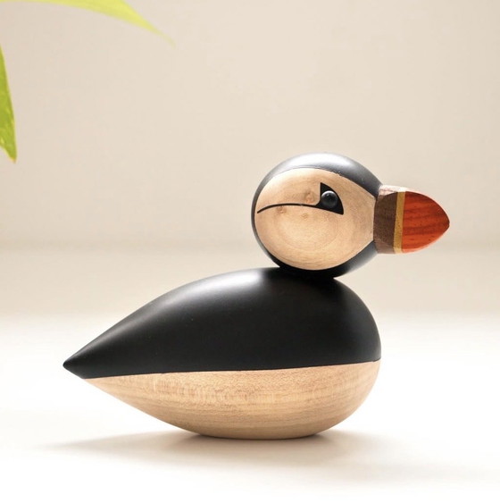 Image 1 of Unique handmade wooden puffins