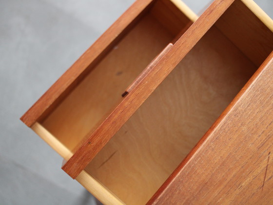 Image 1 of Vintage Deens vrijstaand bureau in teak