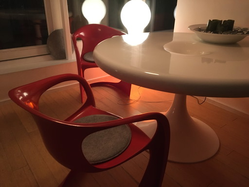 Dining Table Set / Eero Aarnio With Alexander Begge – eettafels, Plastic