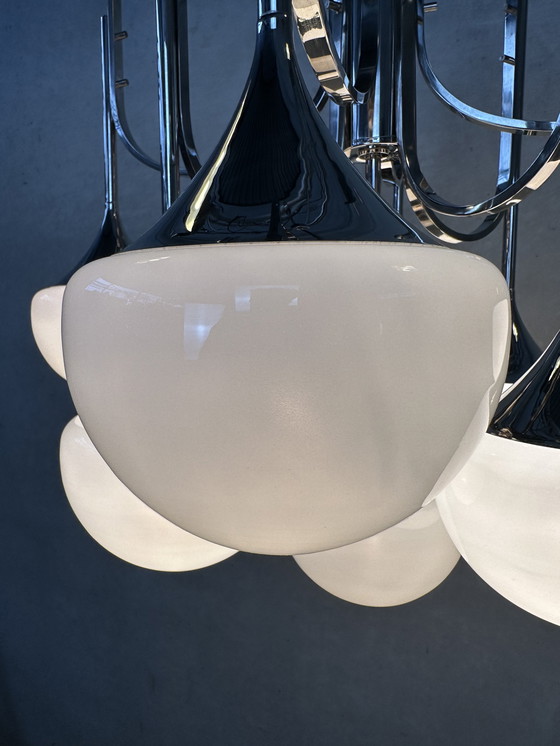 Image 1 of Vintage ‘trumpet chandelier’ - Boulanger