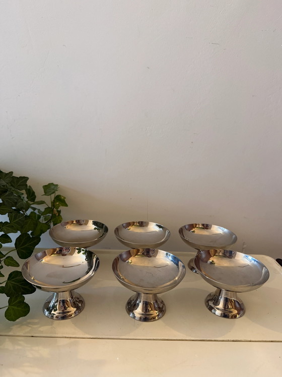 Set di 6 coppe cromate – Bicchieri e caraffe, Mid Century Modern (photo 4 of 7)