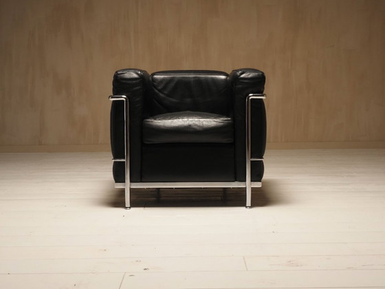 Image 1 of LC2 Clubfauteuil van Le Corbusier, Jeanneret, Perriand voor Cassina