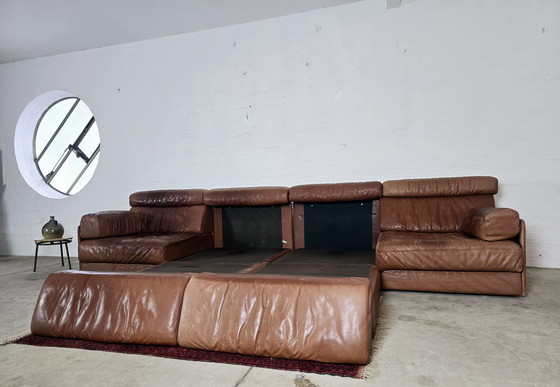 Image 1 of De Sede Ds 77 Sofa Daybed Modulaire Sofa Vintage jaren 60 70 Loft Studio Zitgroep
