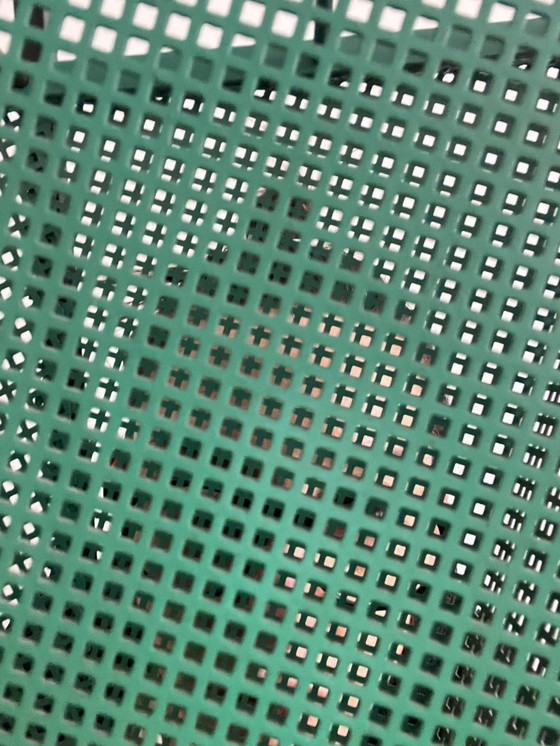 Image 1 of Portaombrelli vintage in metallo verde e nero, stile rockabilly, anni '50