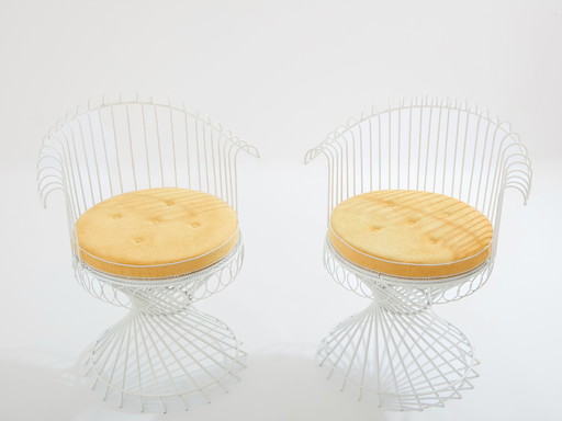 Mathieu Matégot Paar Anthéor fauteuils 1950S