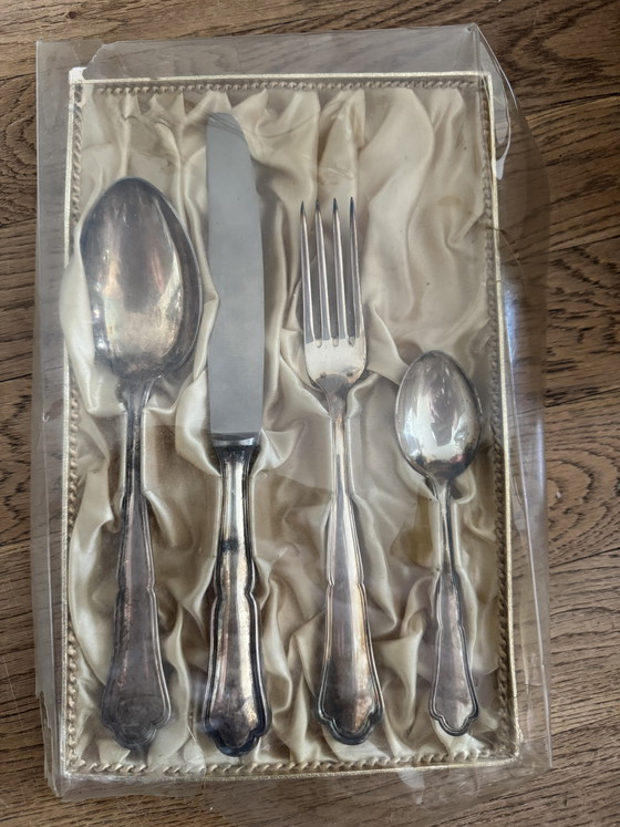 Image 1 of Berndorf Chippendale silver-plated cutlery set (4-piece) in slipcase