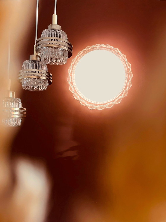 Image 1 of Unique Frosty Schöninger mirror with lighting