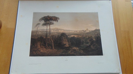 Image 1 of Karl Lindemann-Frommel (1819-1891) Lithographie Rom